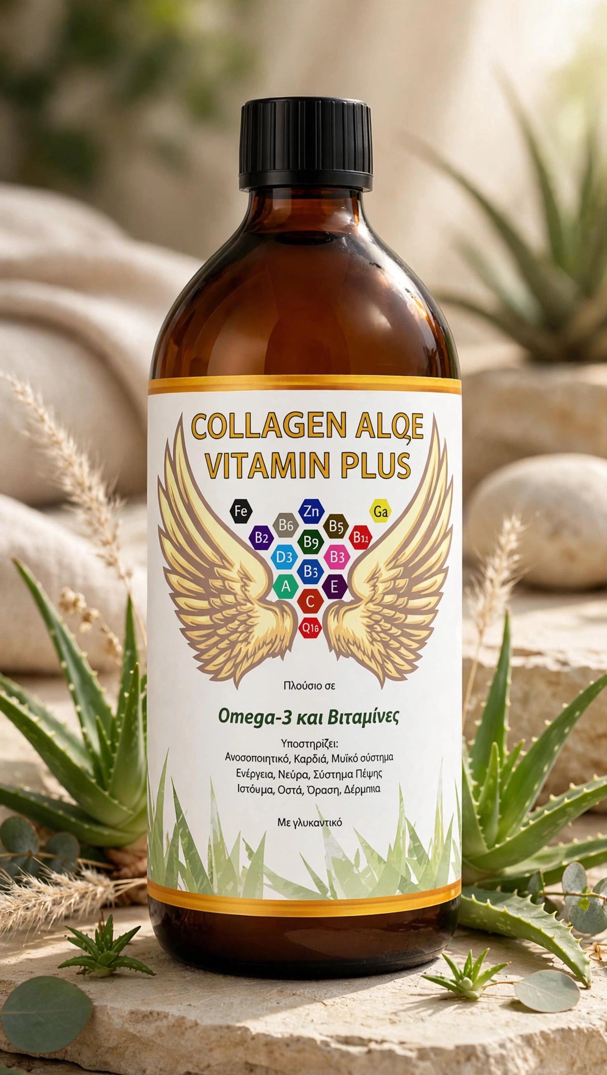 COLLAGEN ALOE3E VITAMIN PLUS -Πόσιμο Κολλαγόνο 500 ml - ΙΑΣΙΣ