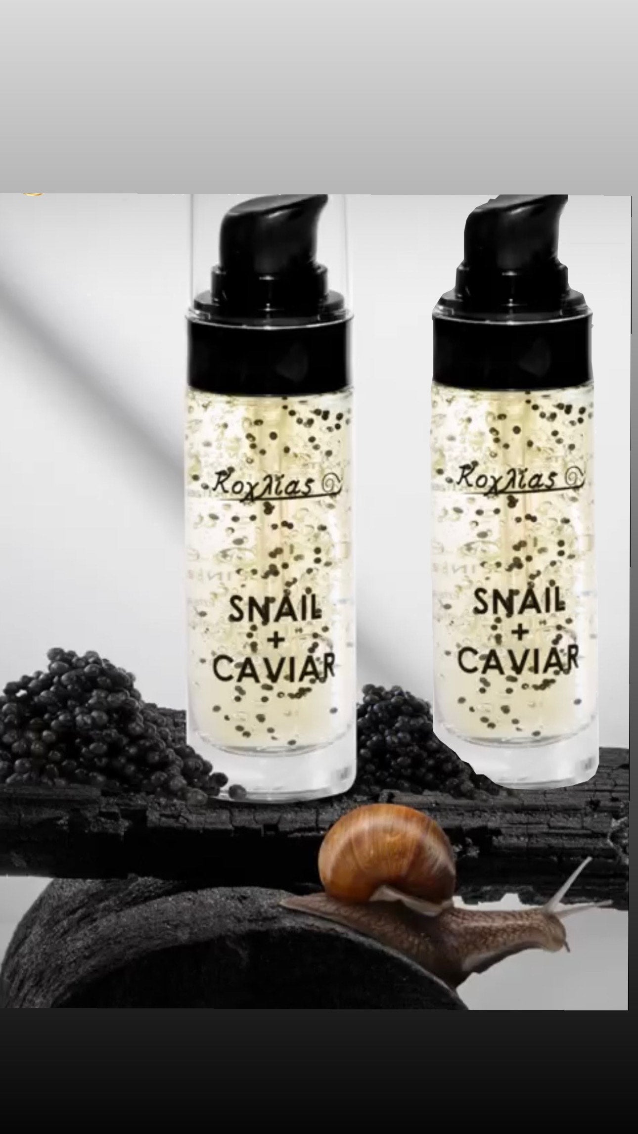 ΠΡΟΣΦΟΡΑ 1+1 SERUM SNAIL CAVIAR. ΟΡΟΣ προσώπου με γελη σαλιγκαριού και χαβιάρι.