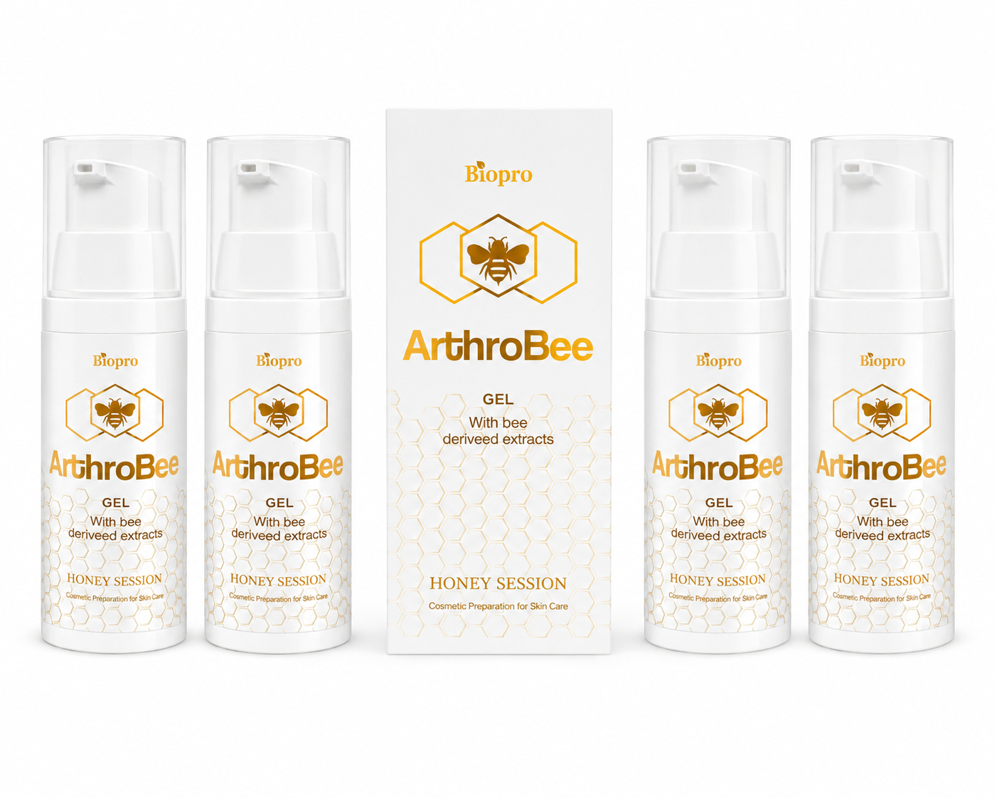 Πακέτο 4 τεμαχίων ArthroBee Gel με bee derived extracts για καθημερινή φροντίδα σώματος