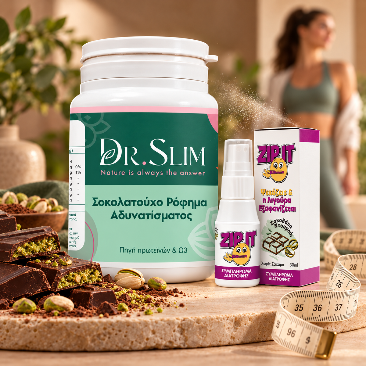 DR SLIM + ZIPIT Dubai Chocolate