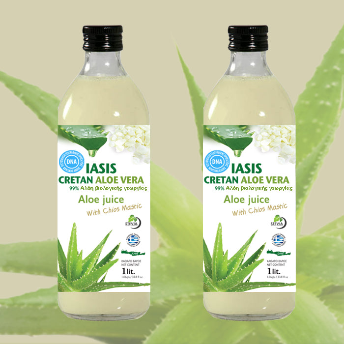 Κρητική Αλόη μαστίχα 4 Ltr & 1 Κρέμα Aloe24 ΔΩΡΟ