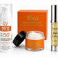 Sun Face Cream SPF50, Snail Αναπλαστική Κρέμα 24ωρη & Snail Caviar Serum – Πακέτο Αντιγήρανσης & Αντηλιακής Προστασίας
