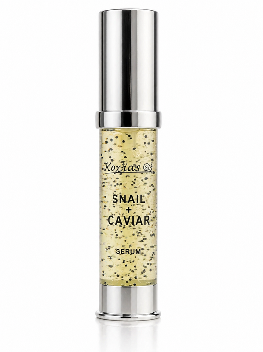 SERUM SNAIL CAVIAR ορός προσώπου με σαλιγκάρι και χαβιάρι

Snail mucin serum για σύσφιξη και λάμψη

Anti aging serum με caviar extract

Ορός προσώπου για ρυτίδες και ανάπλαση

Firming serum με snail mucin και collagen

Serum με χαβιάρι για ενυδάτωση και αντιγήρανση