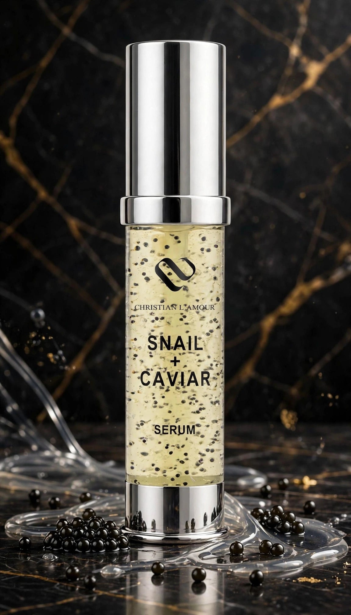 SERUM SNAIL CAVIAR  Christian L'amour. Ορός Προσώπου με Σαλιγκάρι & Μαύρο Χαβιάρι