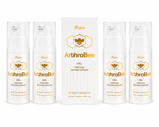 Πακέτο 4 τεμαχίων ArthroBee Gel με bee derived extracts για καθημερινή φροντίδα σώματος