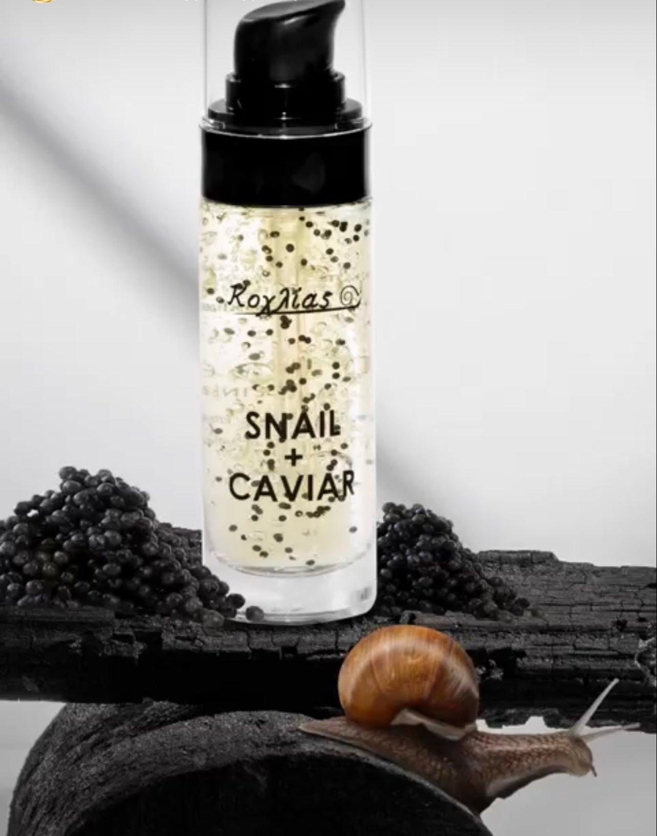 SERUM SNAIL CAVIAR. ΟΡΟΣ προσώπου με γελη σαλιγκαριού  και χαβιάρι.