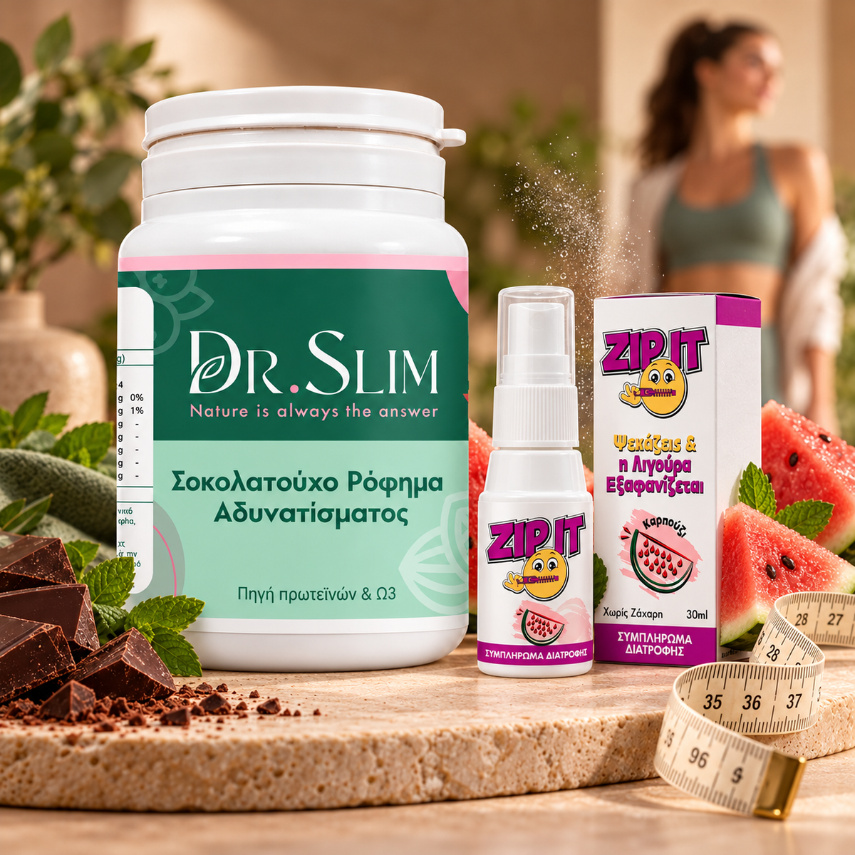 DR SLIM + ZIPIT Καρπούζι