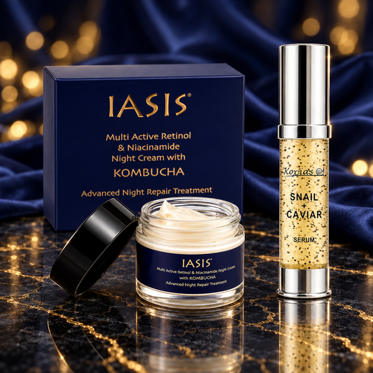 Kombucha Retinol Night Cream  ΔΩΡΟ Serum Snail & Black Caviar